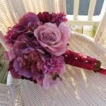 Silk Bridal Bouquet - Laven..