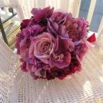 Silk Bridal Bouquet - Laven..