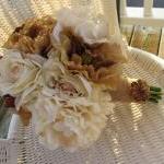 Silk Bridal Bouquet - Ivory..